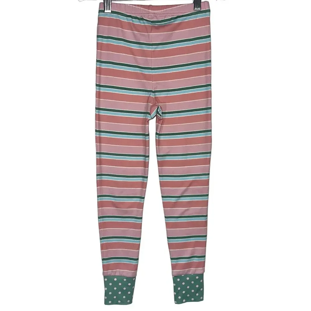 Matilda Jane Girls Striped Polka Dot Cozy Pants Leggings Size 8
